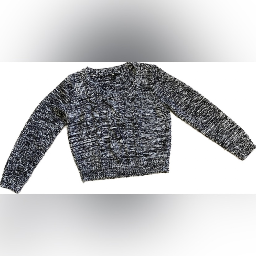 H&M Black and White Knit Sweater